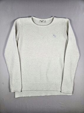Abercrombie Kids Girls Cream Textured Knit Pullover Sweater Size 15/16